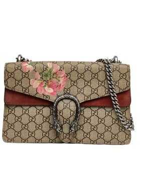 ♥️Gucci Beige GG Blooms Dionysus Shoulder Bag with Pink Floral♥️